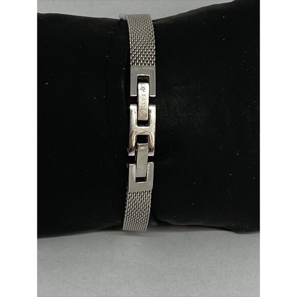 Fosssil FTW5026 Women Silver Stainless Steel Analog Dial Hybrid Smartwatch XX701 - Picture 6 of 10